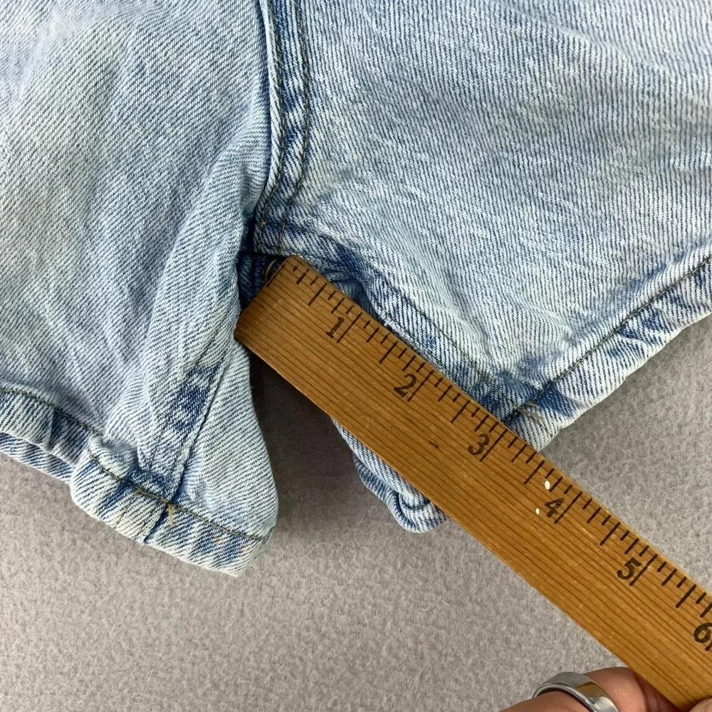 BDG Urban Outfitters Jean Shorts Women 24 Light Wash High Rise Denim Cutoff